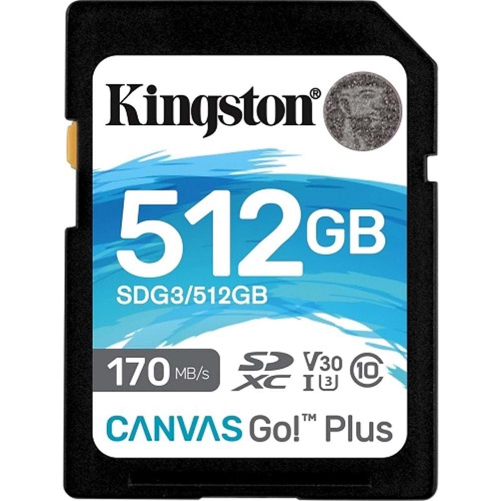 Kingston 512GB mSDXC CanvasGo+ 170MB SDCG3/512GB