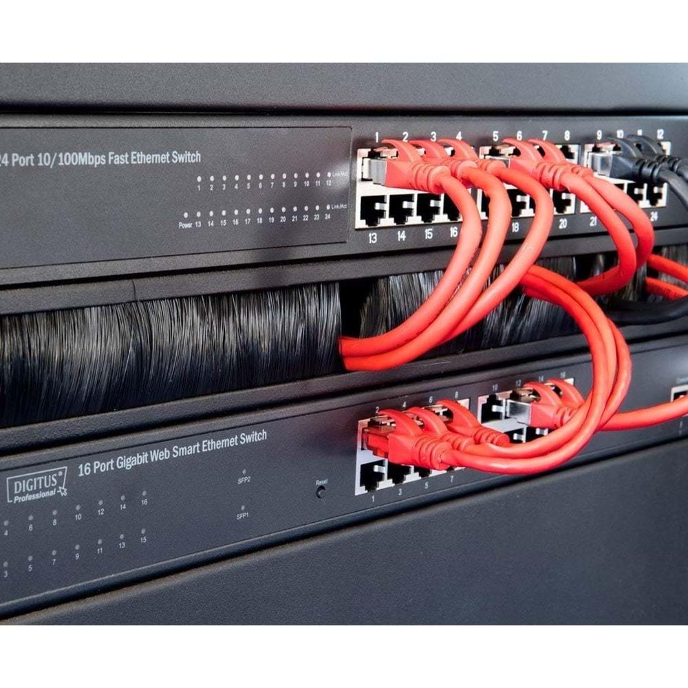 Digitus Patch Kablo Cat6 Kırmızı (0.5m)