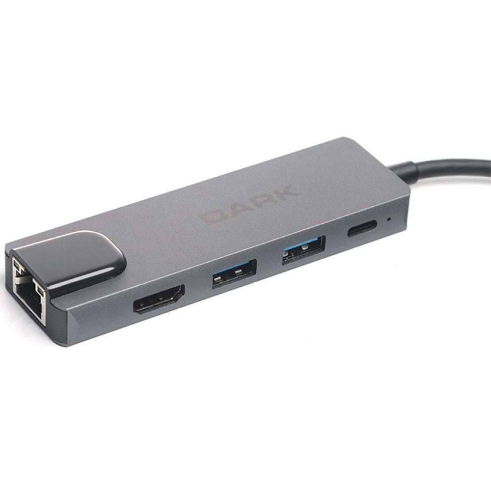 Dark DK-AC-U31X46 Type-C to USB 3.0 -HDMI-RJ45
