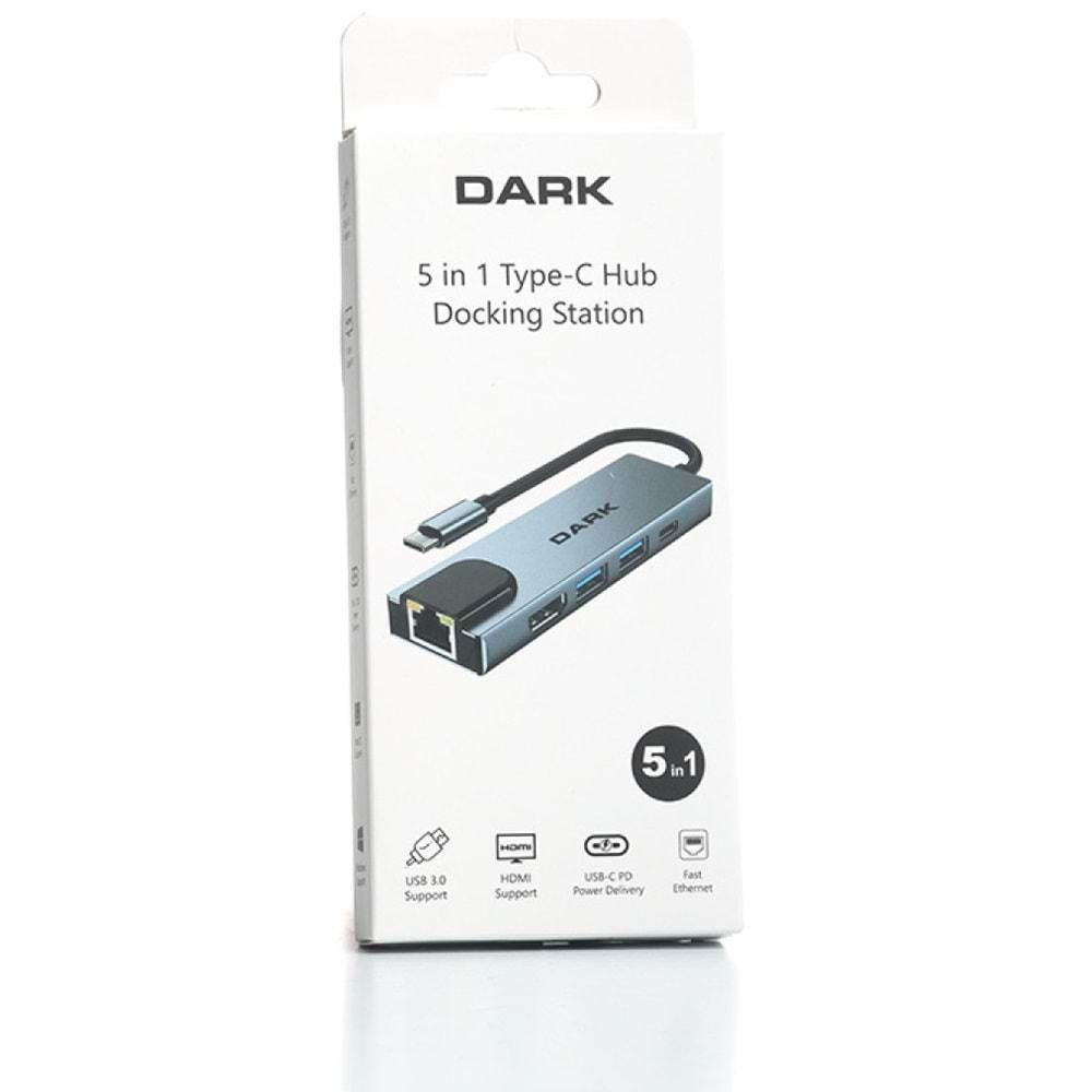 Dark DK-AC-U31X46 Type-C to USB 3.0 -HDMI-RJ45