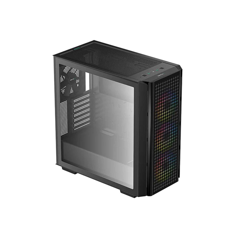 DEEPCOOL CG540-MESH-PF750 4 Fanlı Mesh ARGB ATX Mid Tower Siyah Kasa Dahili 750W 80+ PSU