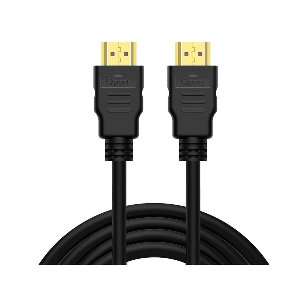 Qport Q-HDMI32 HDMI 2.0 V Altın Uçlu Kablo 3 MT