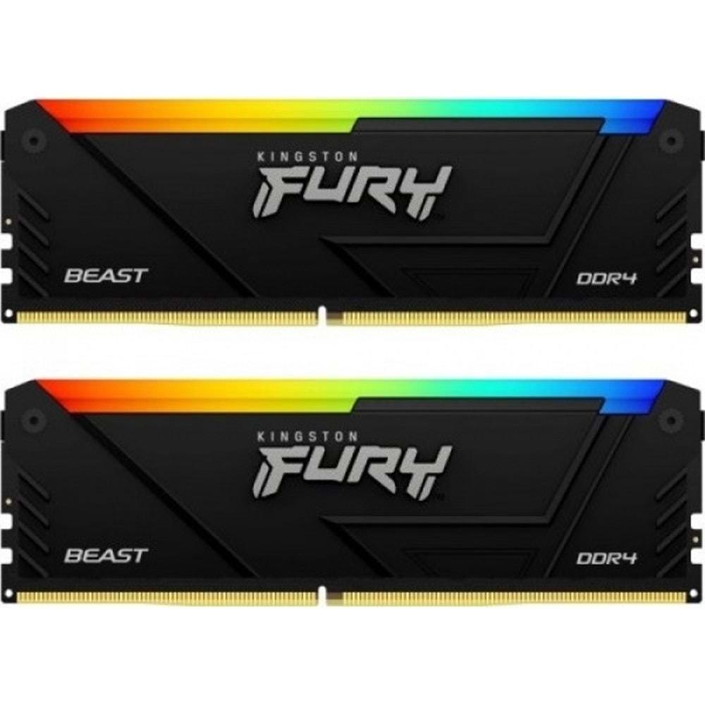 Kingston 64GB DDR4 CL16 3200Mhz RGB 2x32 RAM (KF432C16BB2AK2/64TR)