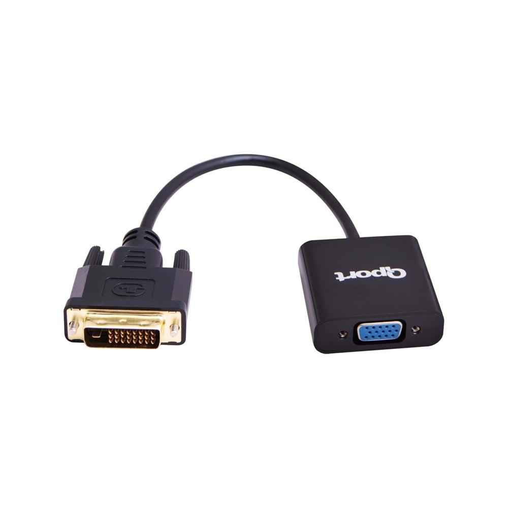 Qport Q-VDV2 DVI TO VGA 24+1 Çevirici