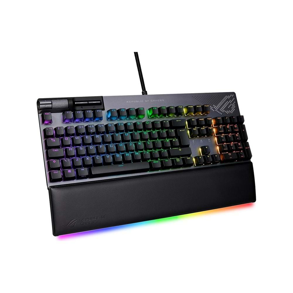 Asus ROG STRIX FLARE II RED ANIMATE/NX/TR RGB Oyuncu Klavyesi (MM Kon.USB BilekD