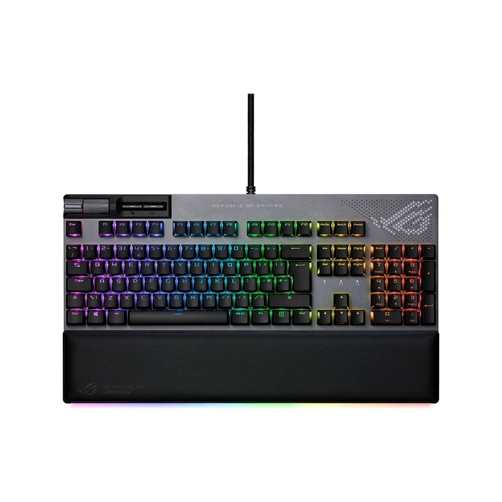 Asus ROG STRIX FLARE II RED ANIMATE/NX/TR RGB Oyuncu Klavyesi (MM Kon.USB BilekD