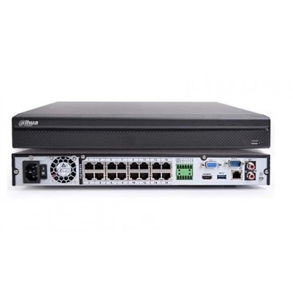 Dahua NVR4216-16P-4KS3 16Kanal POE NVR 2x20T