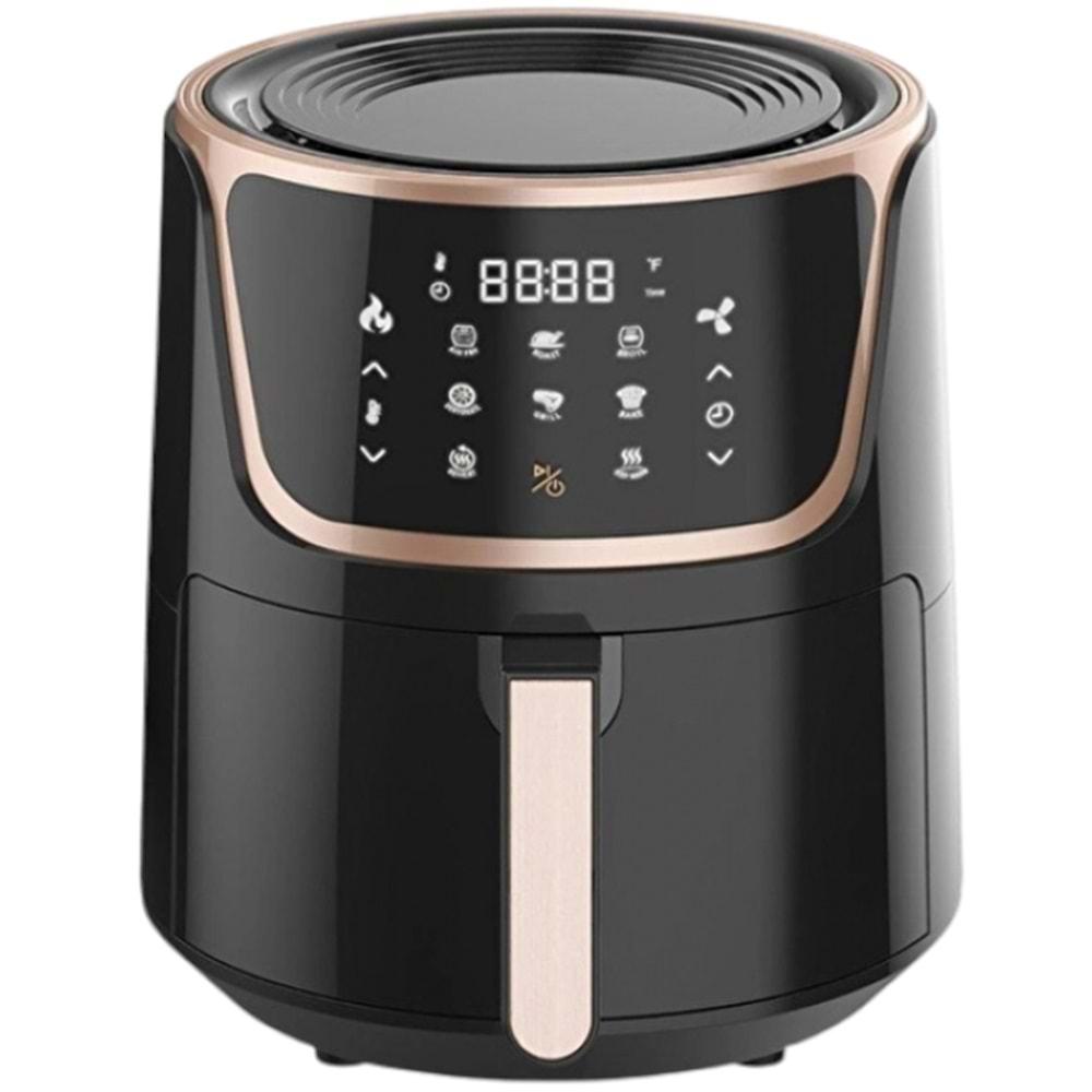 Upany Xxl Air Fryer 6,5 L Yağsız Fritöz Siyah