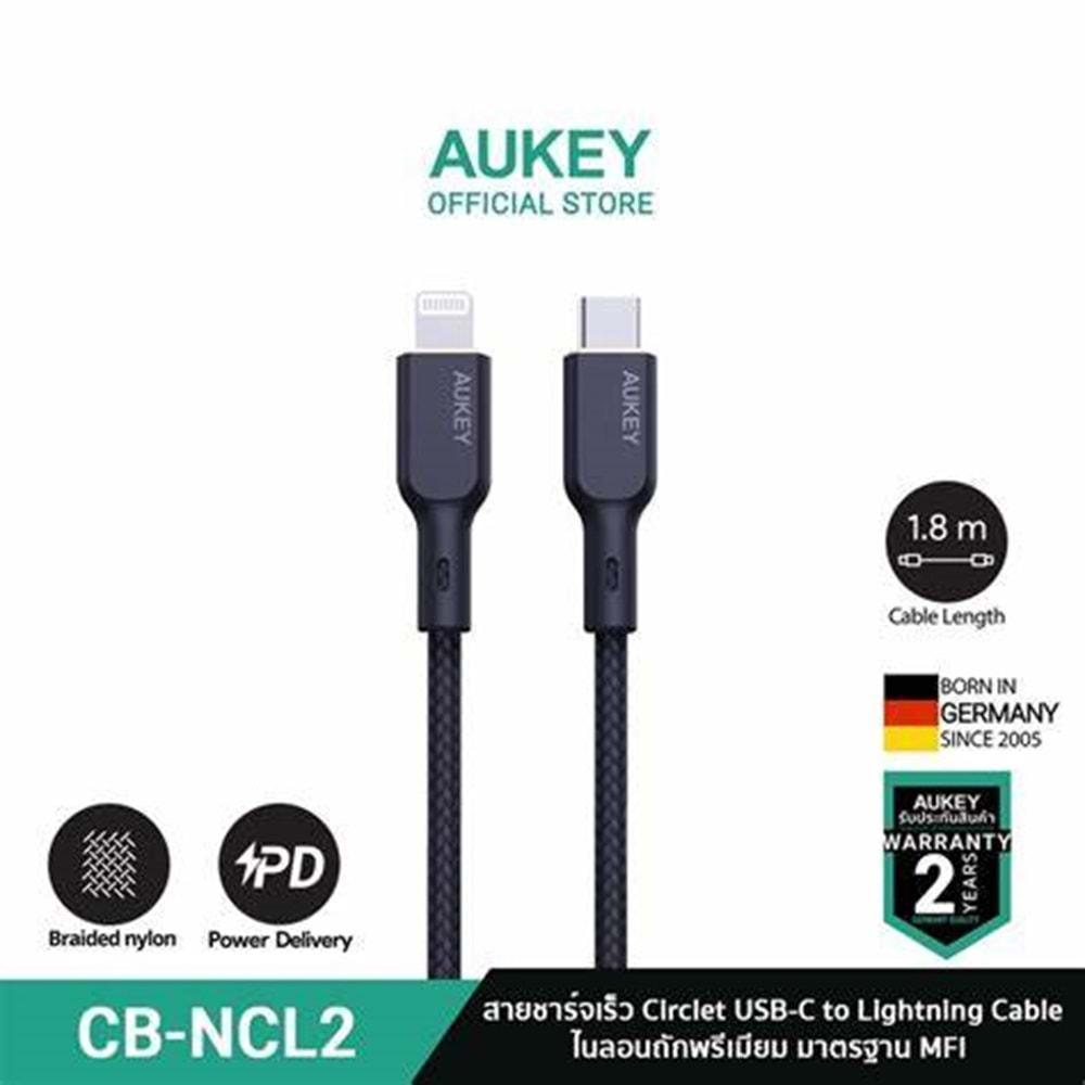 Aukey CB-NCL1-WH 480Mbps Type-C Lightnig Kablosu (1.8m)