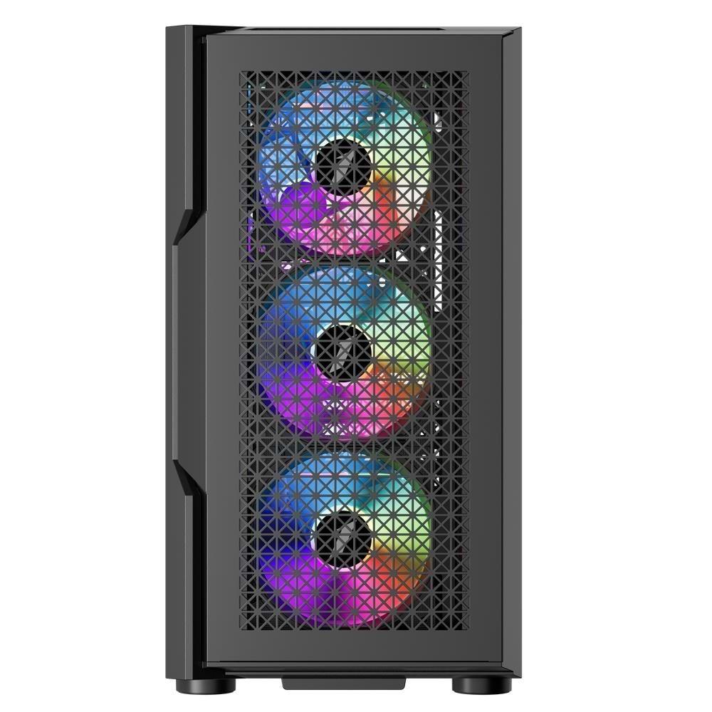 1ST Player Trilobite T7 Siyah 750W 80+ ARGB 4X12CM FAN Temperli Cam Mesh USB 3.0 ATX KASA