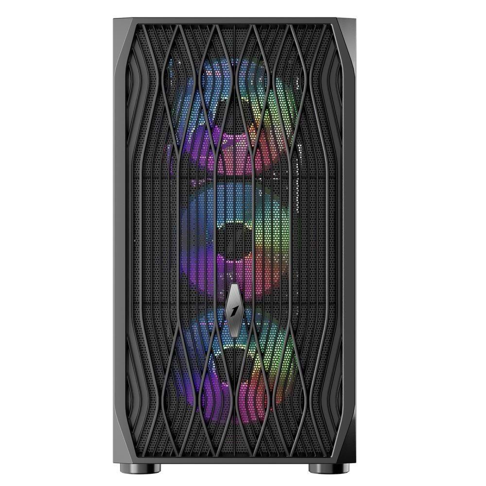 1ST Player AR7 Siyah 650W 80+ ARGB 4X12CM FAN Temperli Cam Mesh USB 3.0 ATX KASA