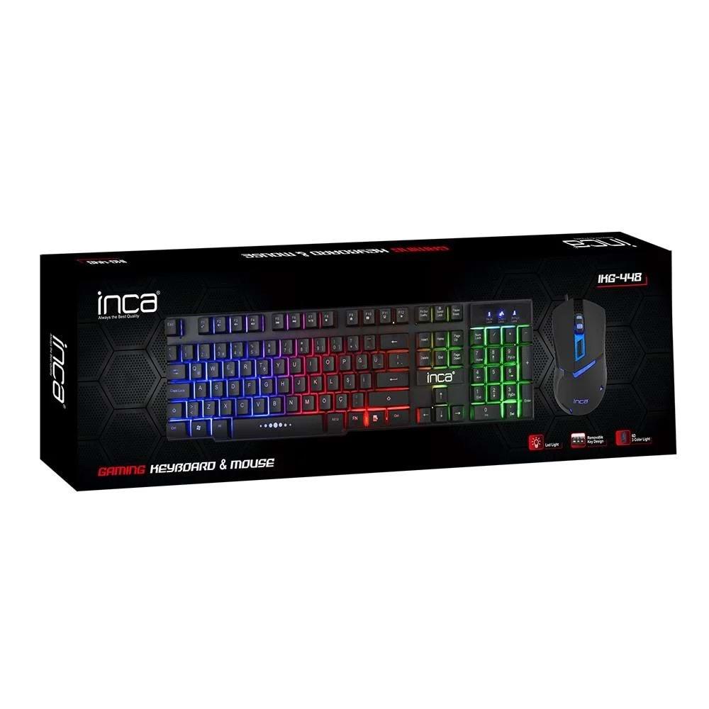 Inca Rainbow Gaming Mekanik Hisli Klavye & Mouse Set