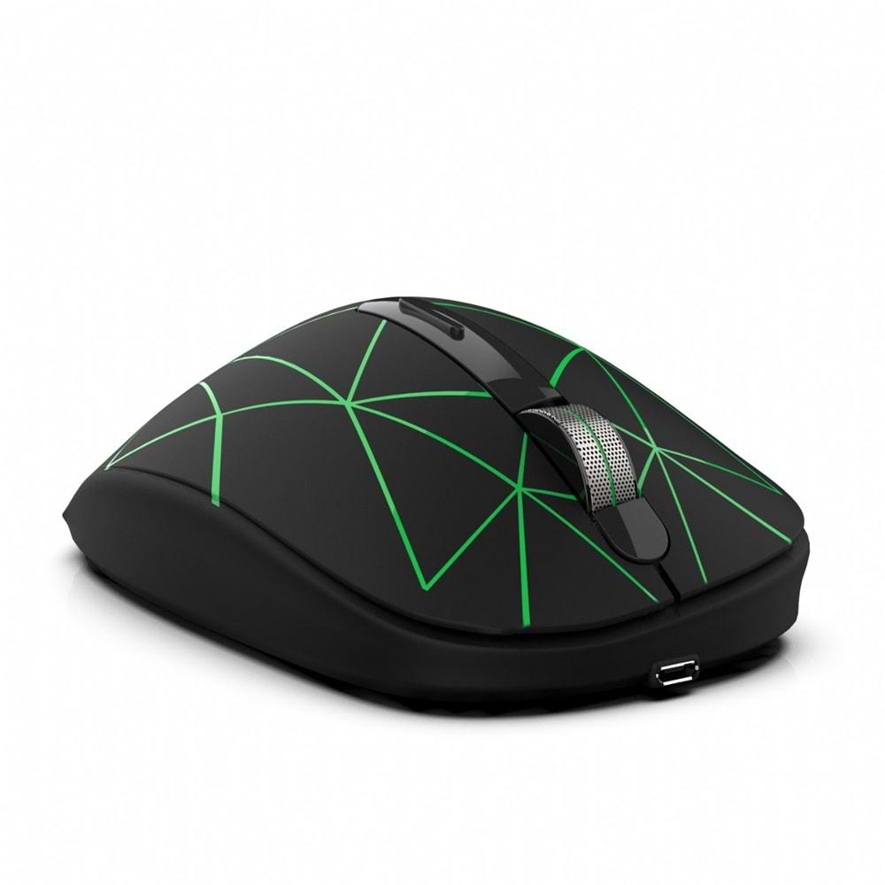 Inca IWM-051T Şarj Edilebilir USB/TYPE-C Kablosuz 1600 DPI Mouse