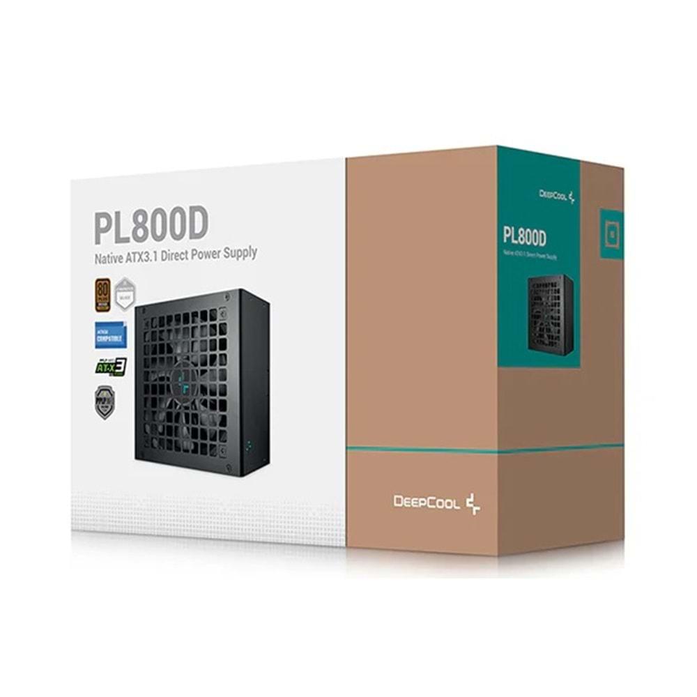 DEEPCOOL PL800D 800W Native ATX3.1 80+ Bronze Güç Kaynağı Siyah