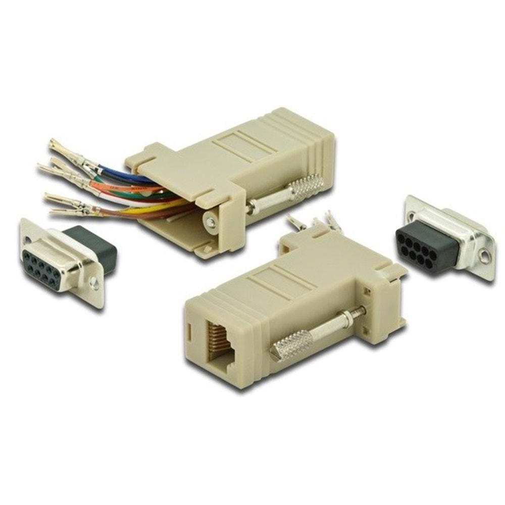 Digitus AK-610516-000-I DB9to RJ45 Modüler Adaptör