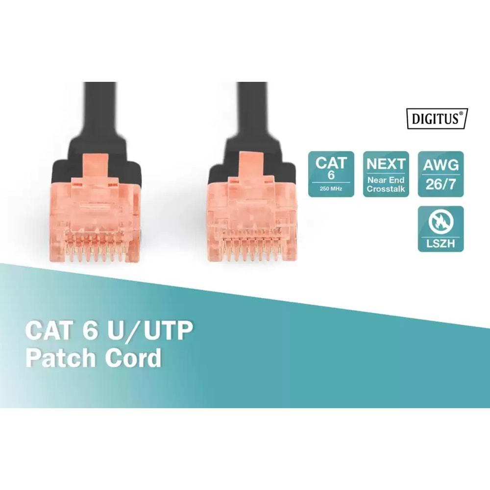 Digitus Zırhlı Patch Kablo Cat6 Siyah (2m)