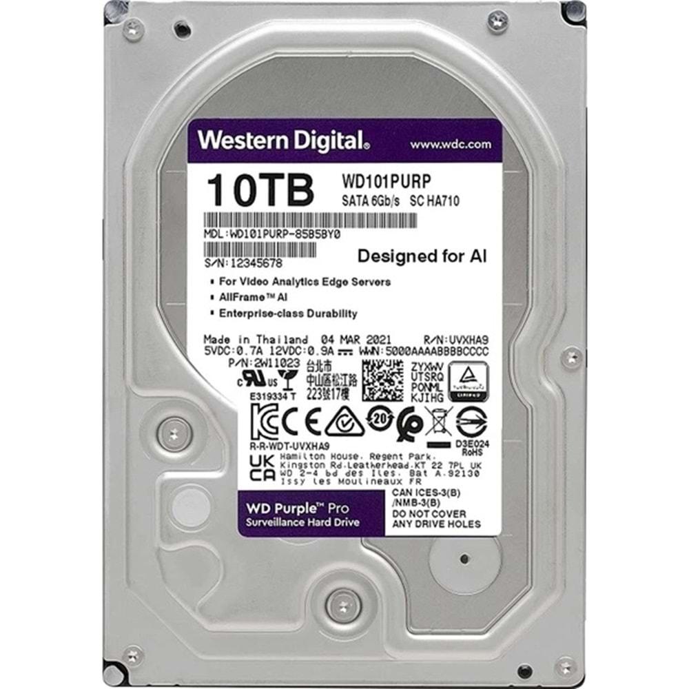 WD Purple Pro 10TB 7200Rpm 512MB -WD102PURP