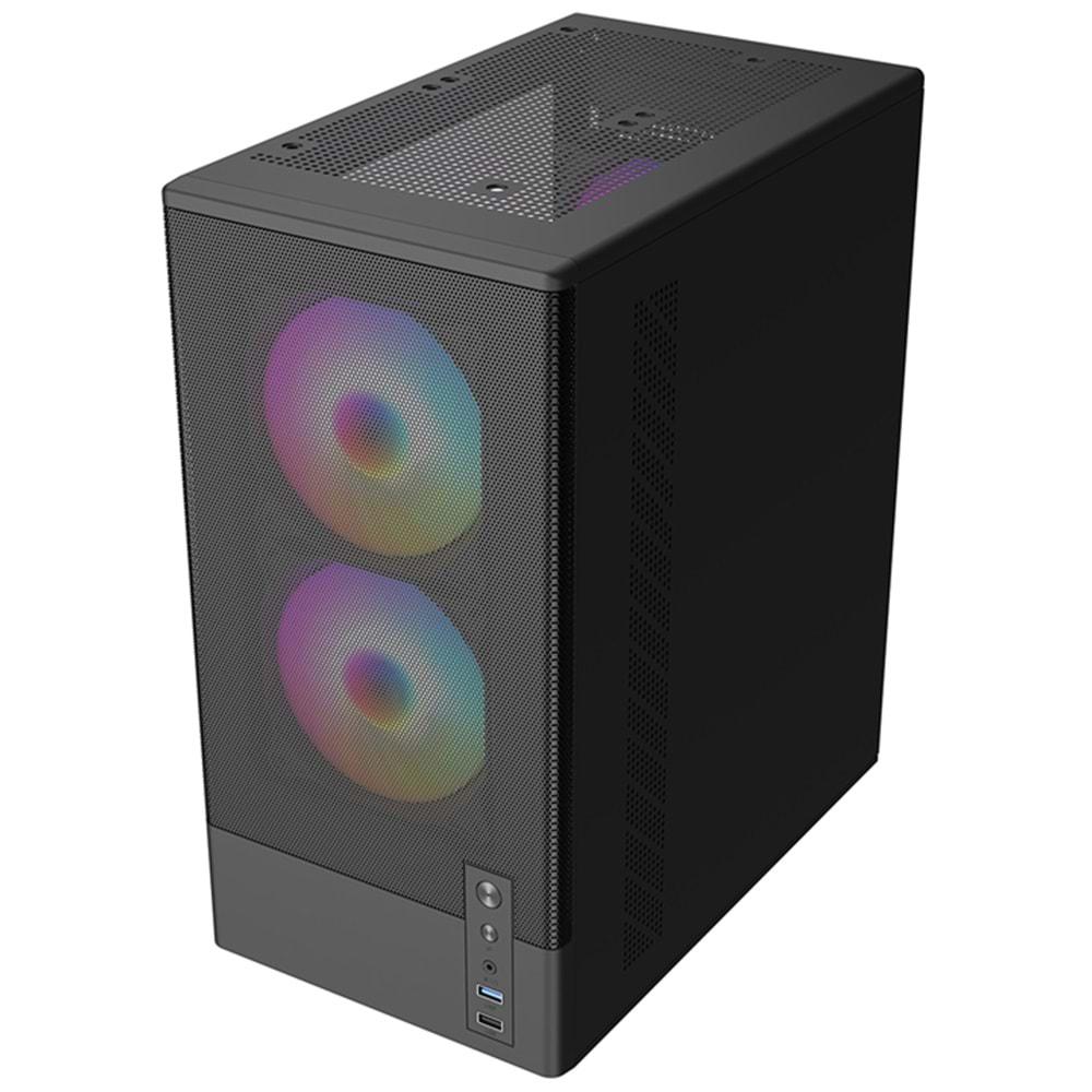 Frisby 550W (FC-8975B) 3X RGB Mesh Mini ITX Kasa