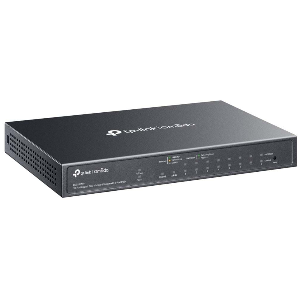 Omada ES210GMP 10-Port Easy Manag Switch 8-Port PoE+
