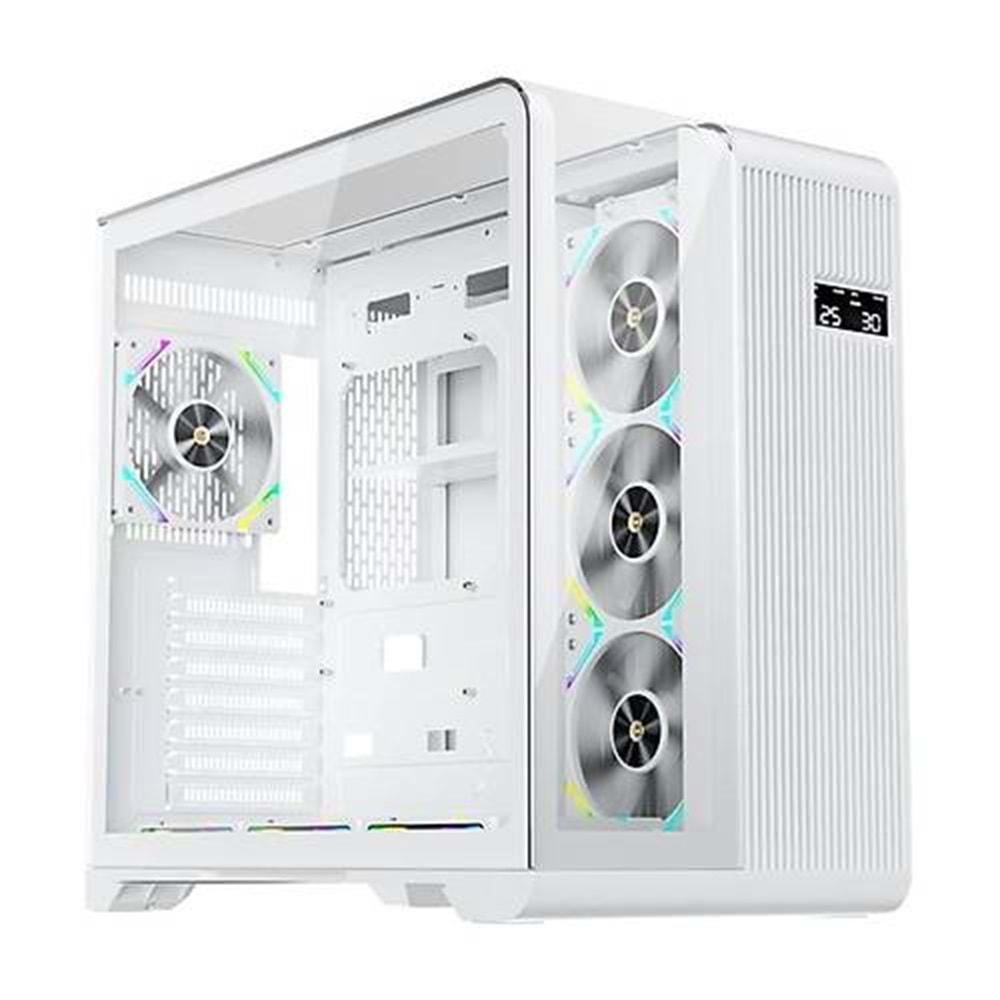 1st Player RT7 Beyaz DIGITAL 850W 80+ Gold Full Modüler 4X12CM ARGB 3 Taraflı Temperli Cam USB 3.0 - TYPE C ATX Kasa