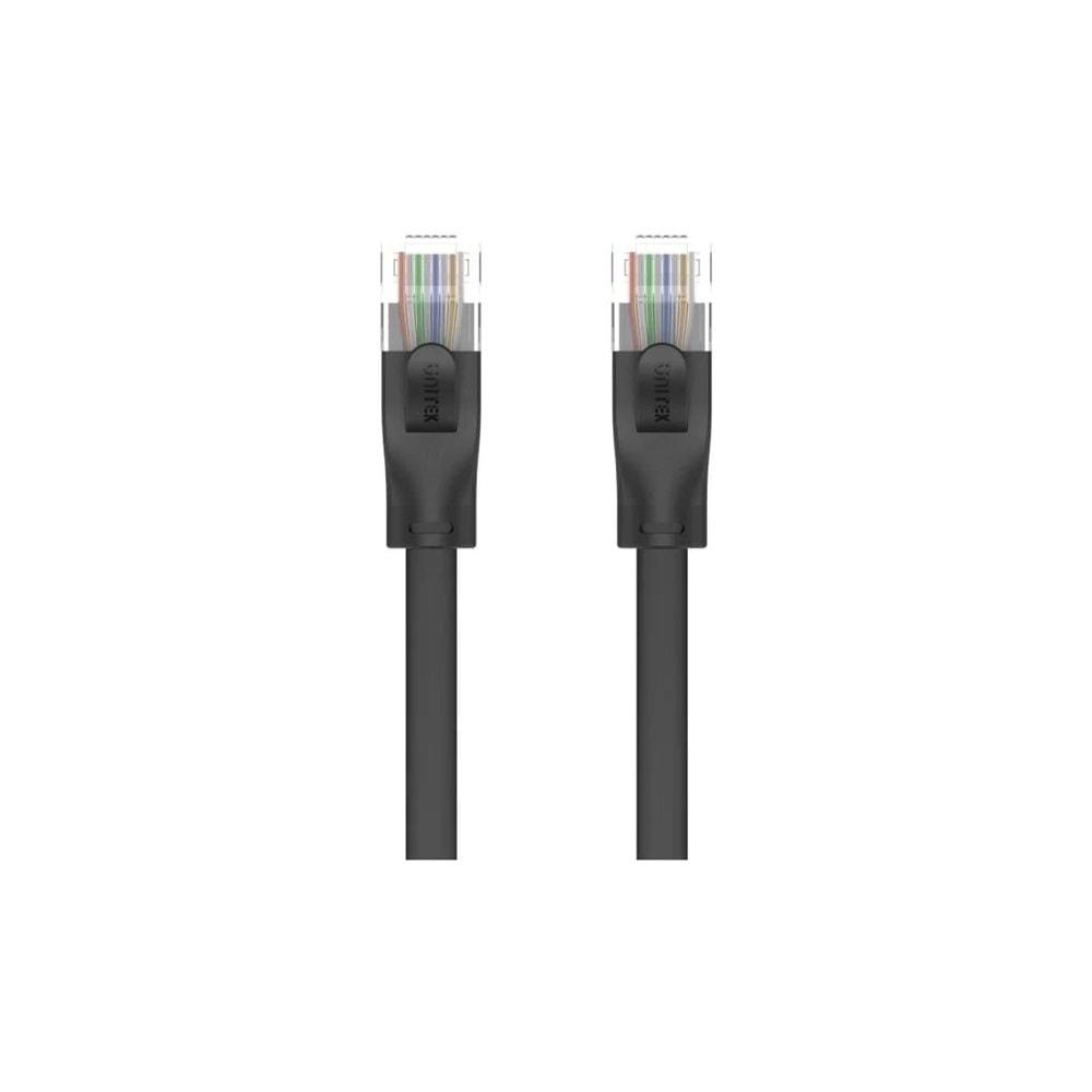 UNITEK CAT6 Patch Kablo 10 Metre Flat 1Gbps – Siyah – C1813GBK