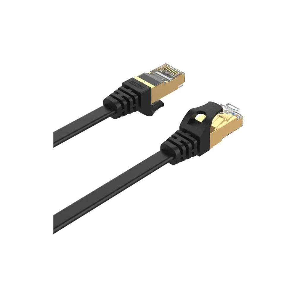 UNITEK CAT7 Patch Kablo 1 Metre Flat 10Gbps – C1897BK-1M