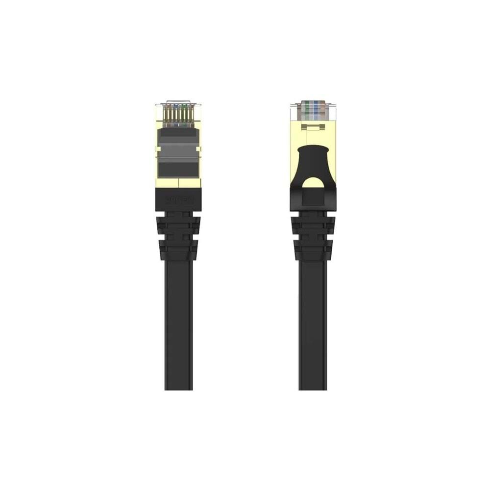 UNITEK CAT7 Patch Kablo 1 Metre Flat 10Gbps – C1897BK-1M