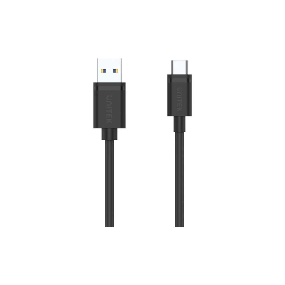 UNITEK USB 3.0 Type-C to USB-A Şarj Kablosu 1.5 Metre – 5Gbps – C14103BK-1.5M