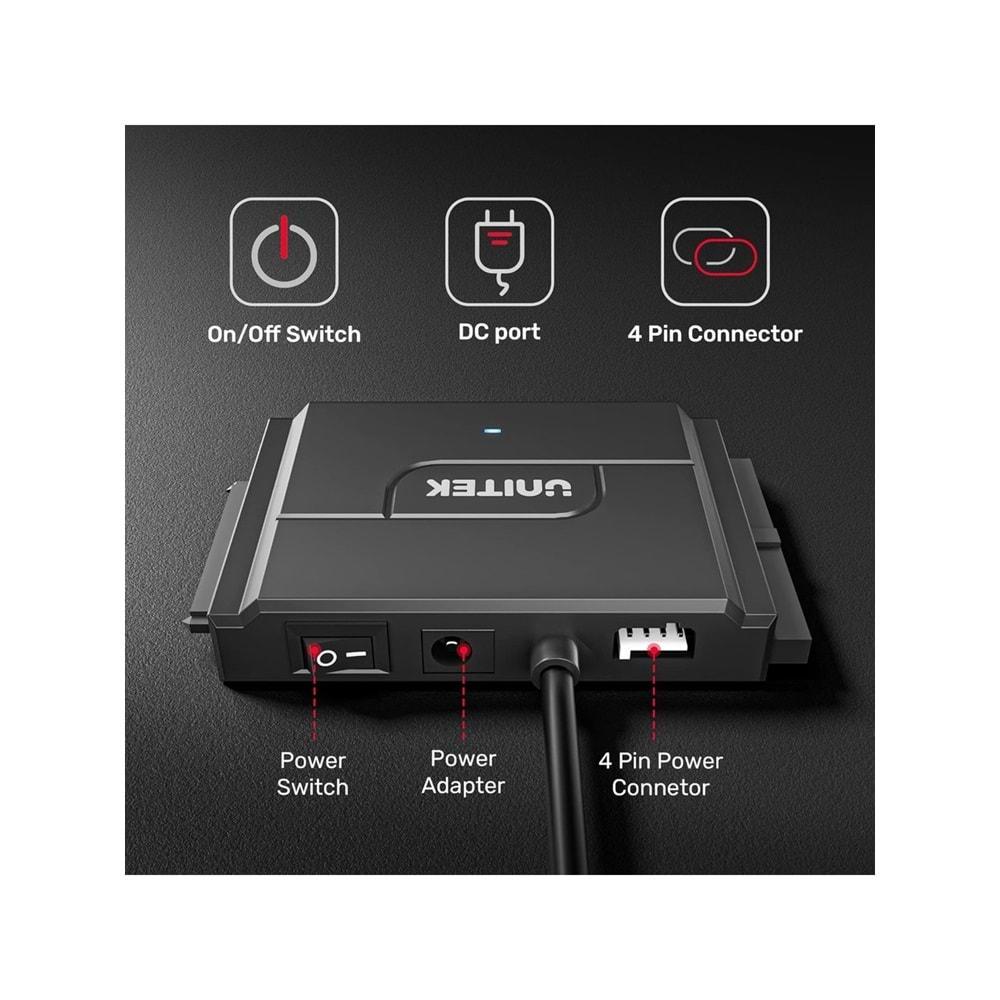 UNITEK USB 3.0 to IDE + SATA II Dönüştürücü – Y-3324