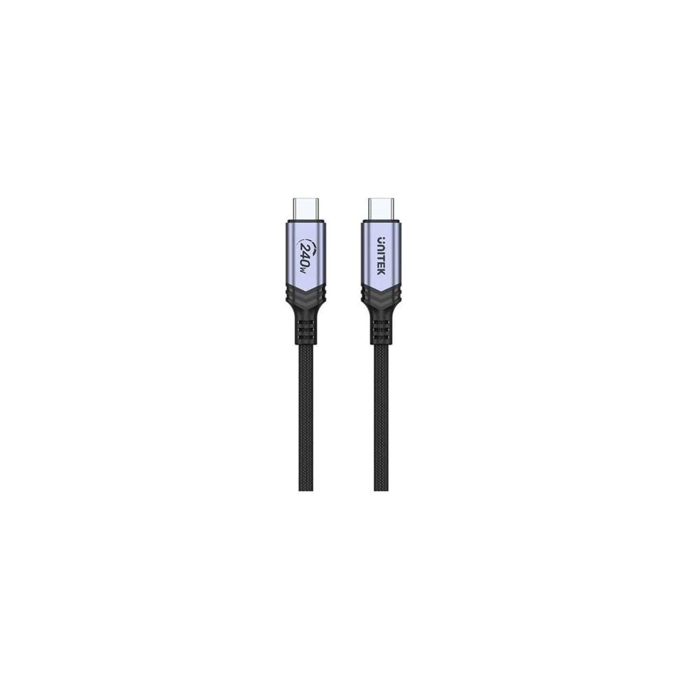 UNITEK Type-C Hızlı Şarj Kablosu 2 Metre – 240W – C14110GY-2M