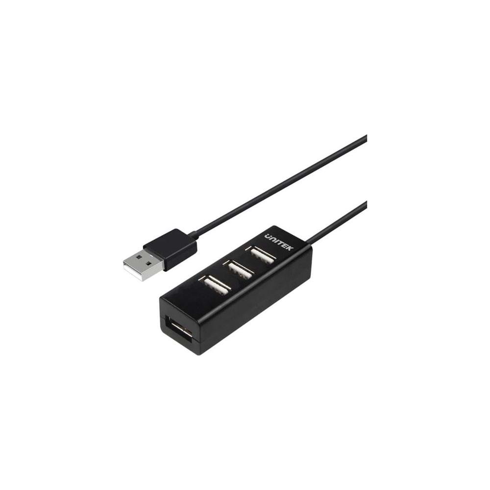 UNITEK Type-A to 4 Port USB 2.0 Hub – 80 cm Kablo – Y-2140