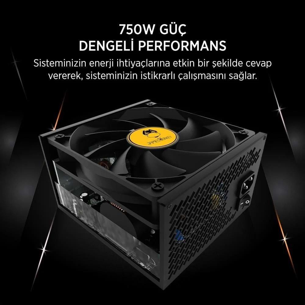 James Donkey JDP750 APFC 12CM 80+ Bronze 750W PSU
