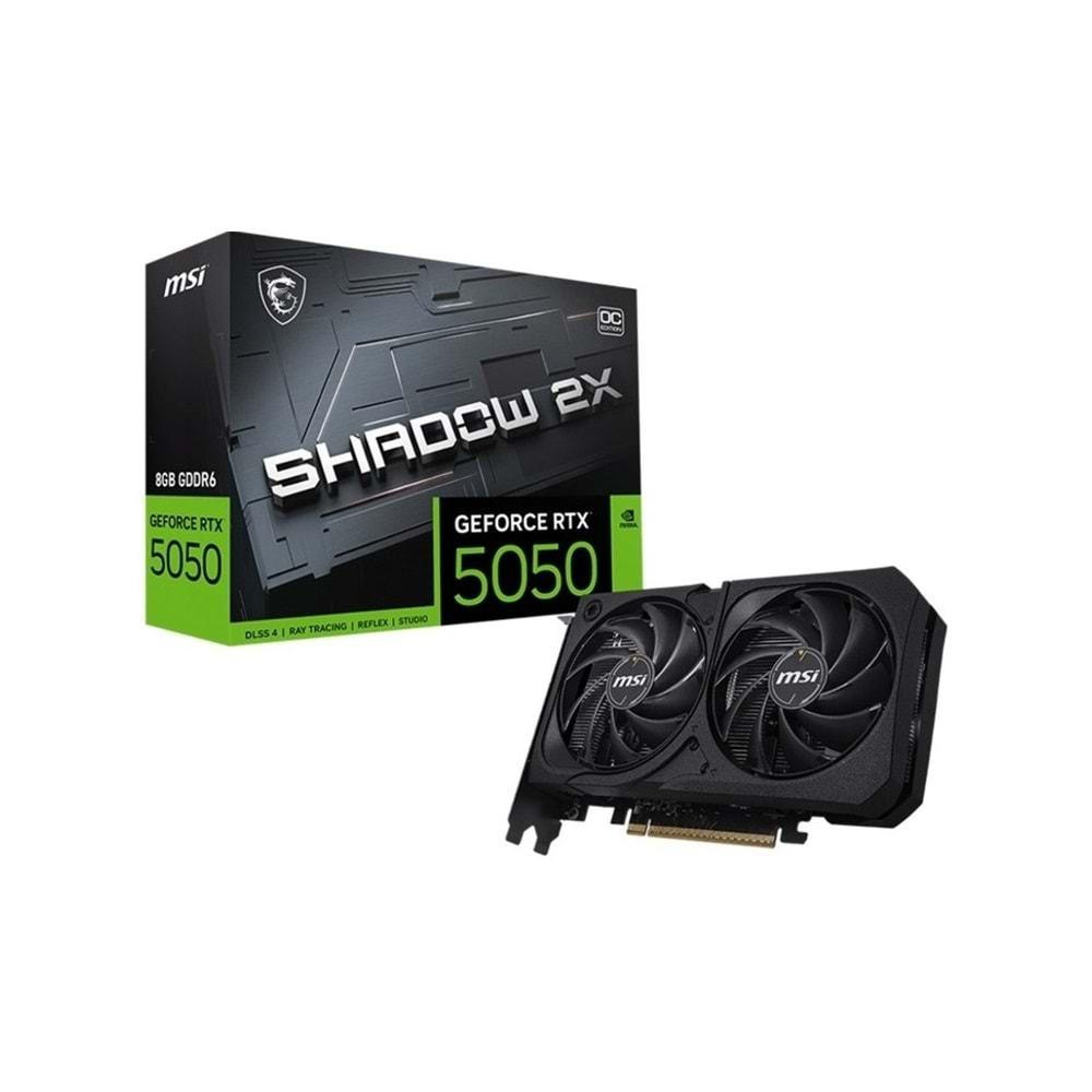 Msi Geforce RTX5050 8G SHADOW 2X OC 8GB GDDR6 128BIT 1XHDMI 3XDP Ekran Kartı