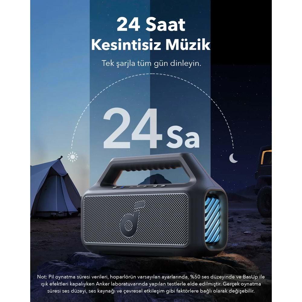 Anker Soundcore Boom 2 - IPX7 Bluetooth Hoparlör - Siyah