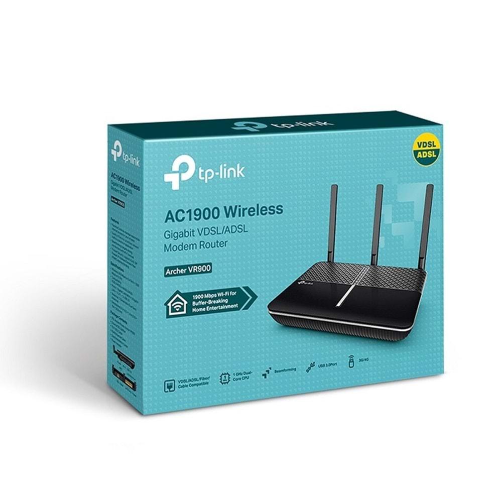 TP-Link ARCHER-VR900 1900Mbps Kablosuz VDSL ADSL2+ Modem/Router