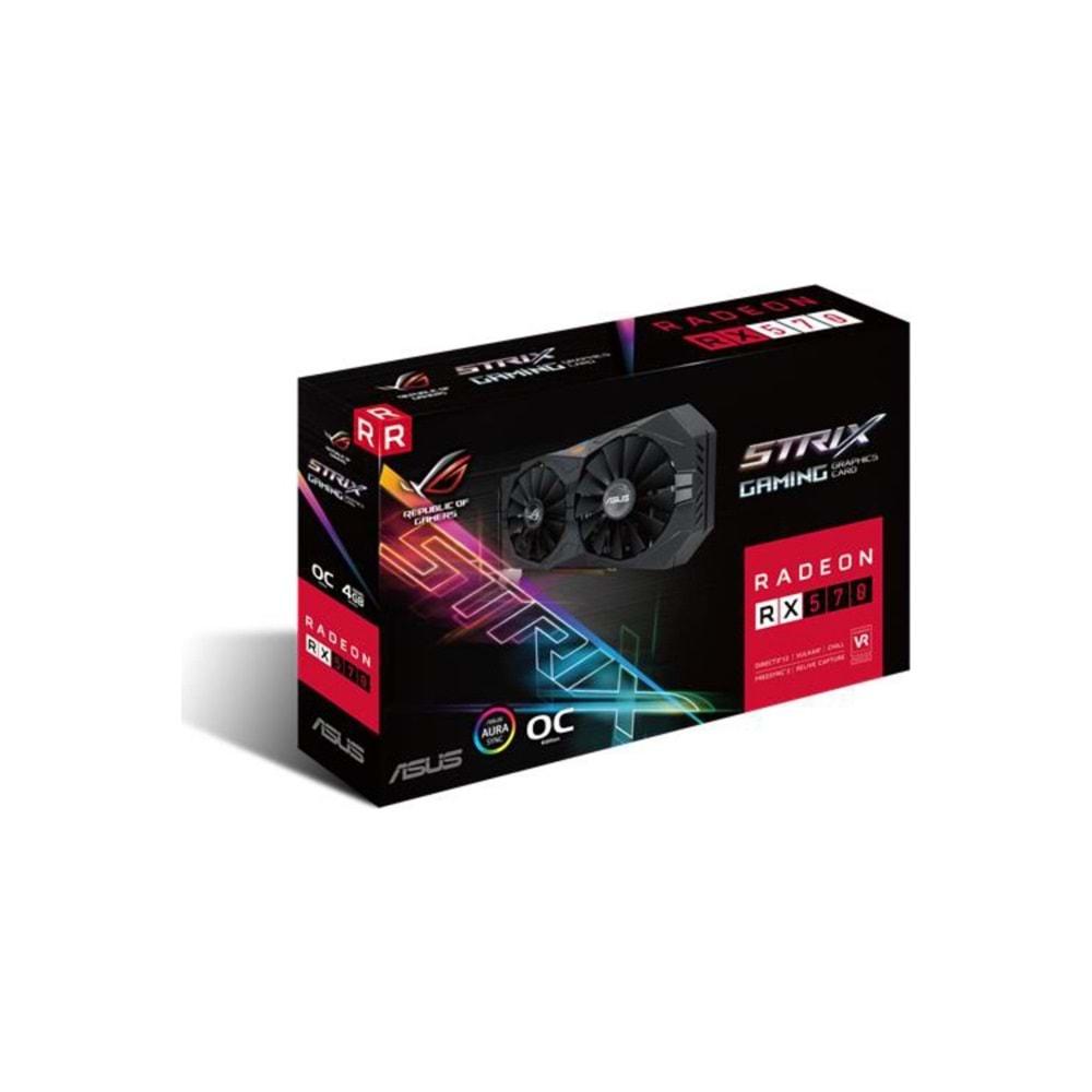 Asus ROG-STRIX-RX570-O4G-GAMING 4GB 256Bit Ekran Kartı