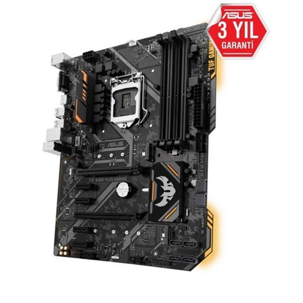 Asus TUF B360-PLUS GAMING DDR4 M.2 16X 1151p Anakart