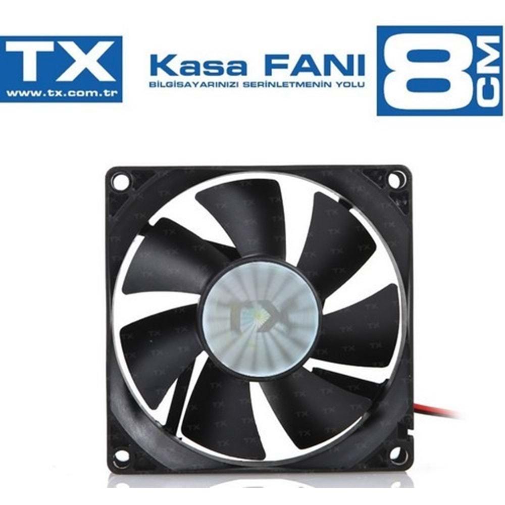 TX 8cm Siyah Sessiz Kasa Fanı TXCCF08BK