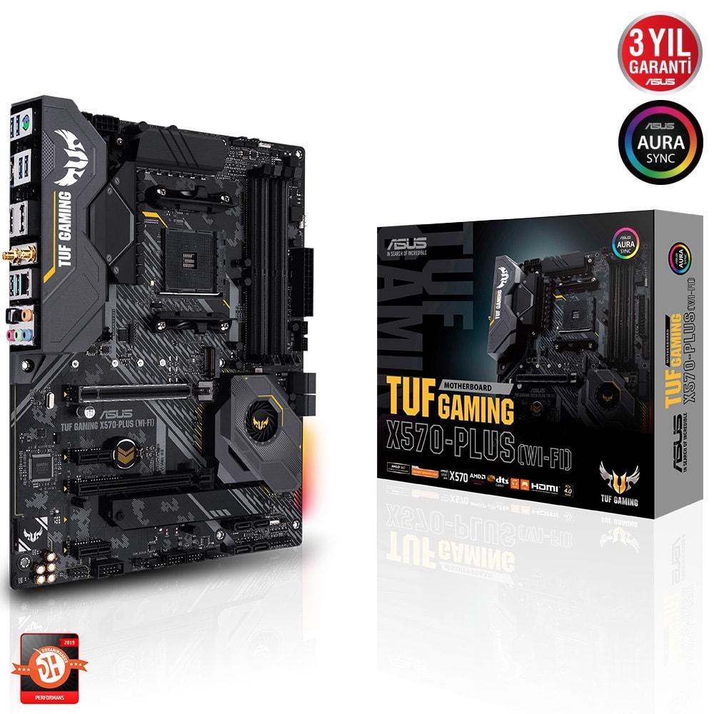 Asus TUF GAMING X570-PLUS WI-FI X570 DDR4 AM4 Anakart