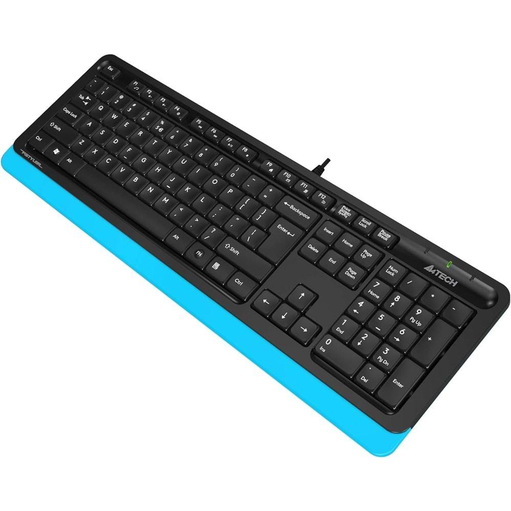 A4 Tech FK10 Multimedya Q Klavye Mavi USB
