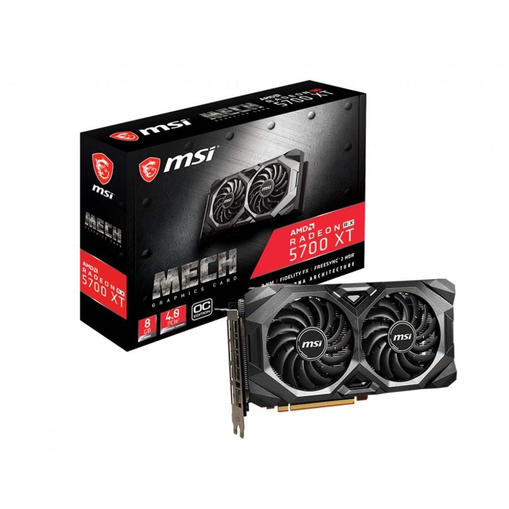 Msi Radeon RX 5700 XT MECH OC 8GB 256Bit GDDR6 DP HDMI PCI 4.0