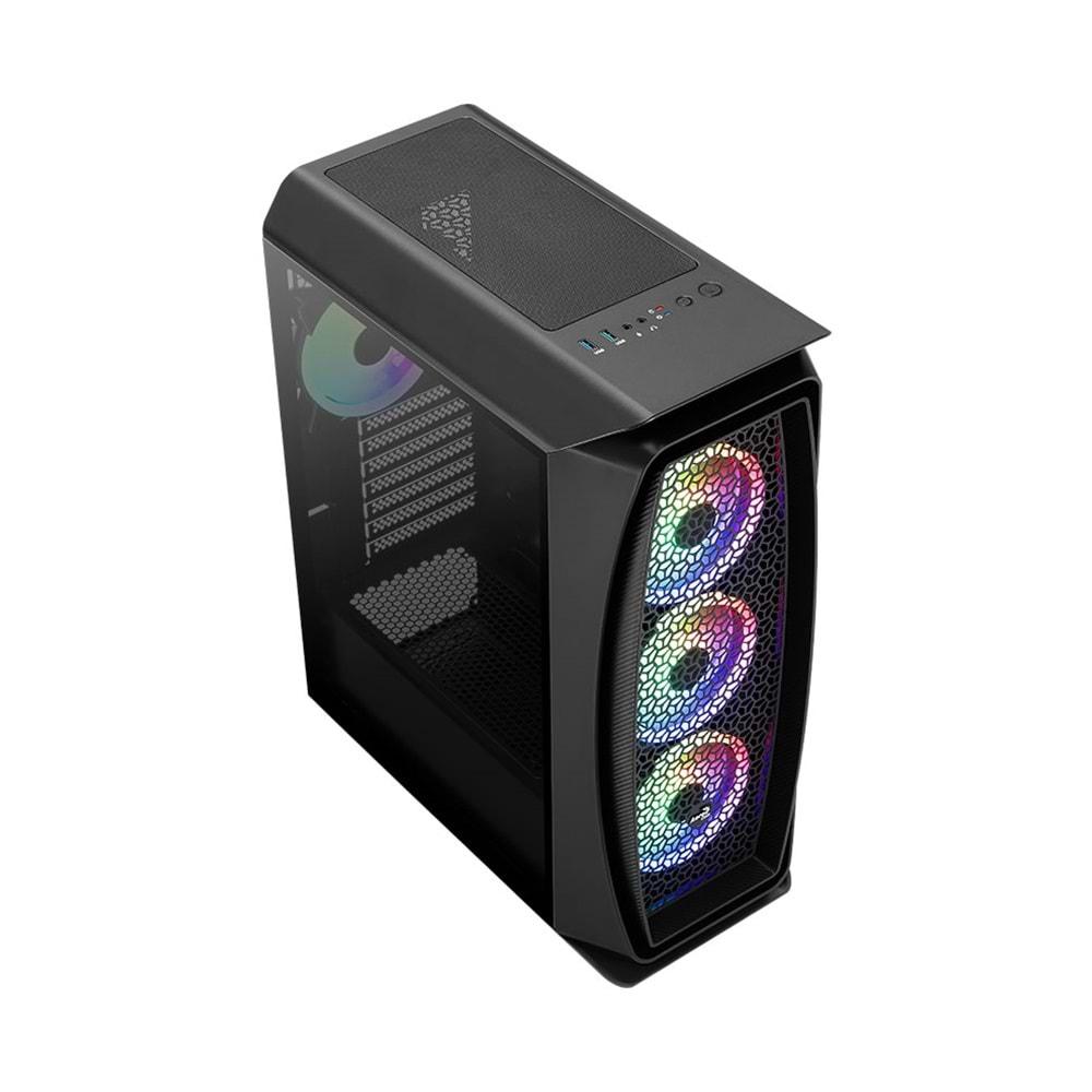 Aerocool Aero One Duo 3 x ARGB 12cm ARGB Fan ATX Kasa AE-AERO1D