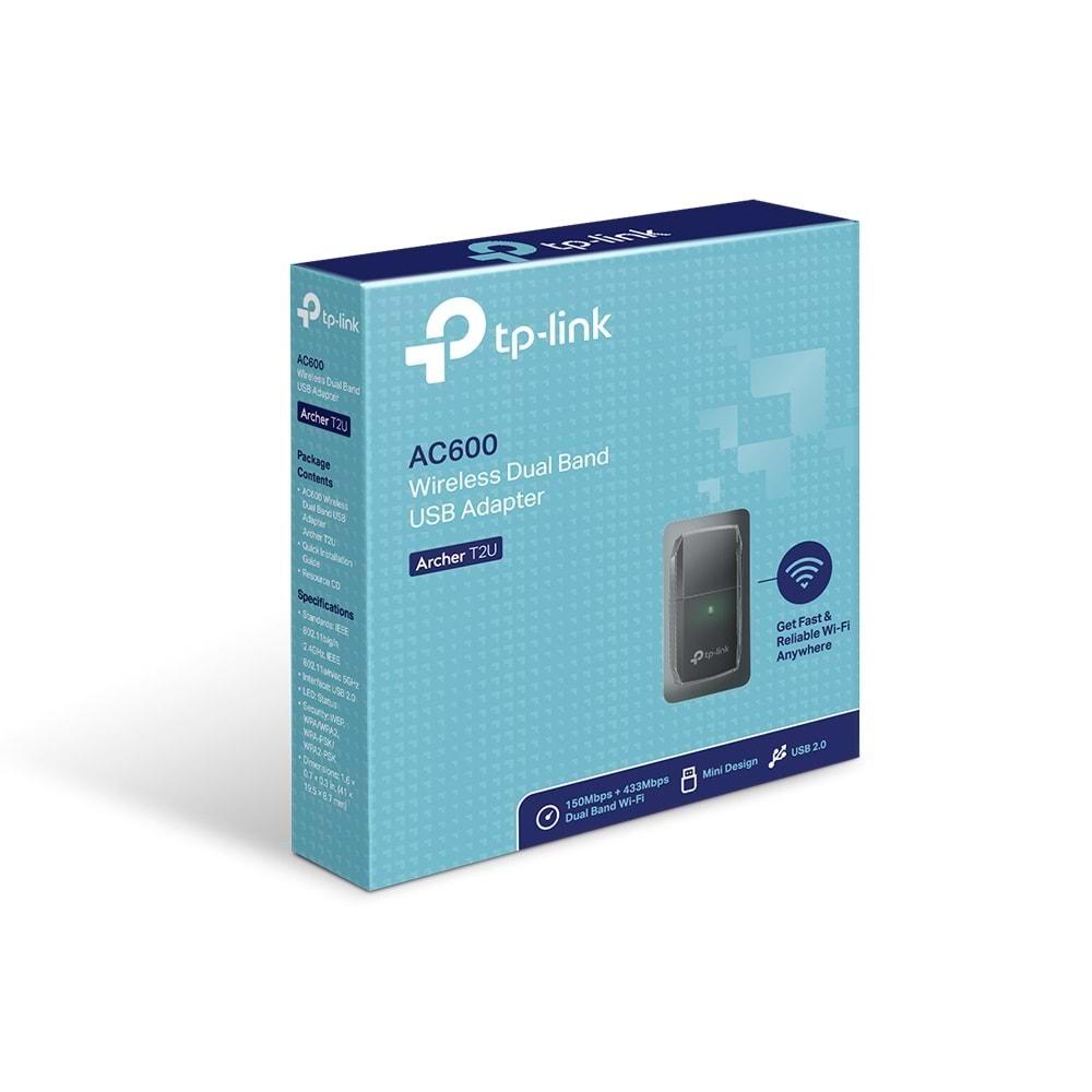 TP-Link Archer T2U AC600 Kablosuz Dual Band USB Adaptör