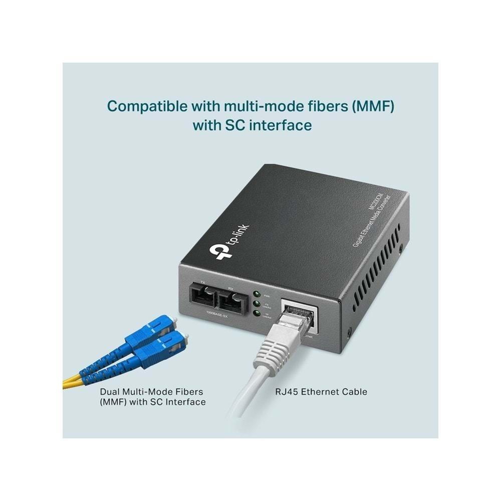 TP-Link Gigabit Multi-Mode Media Converter MC200CM