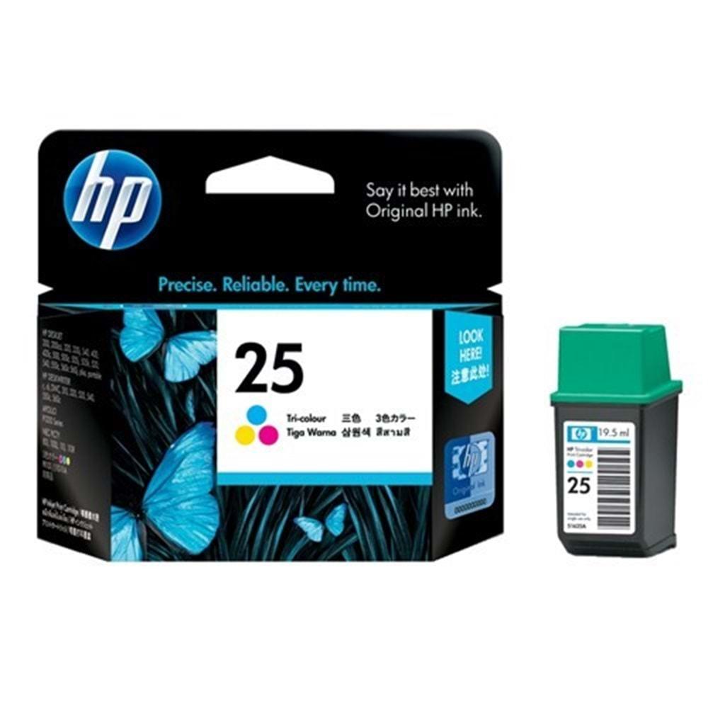 HP Renkli Kartuş 25 51625AE
