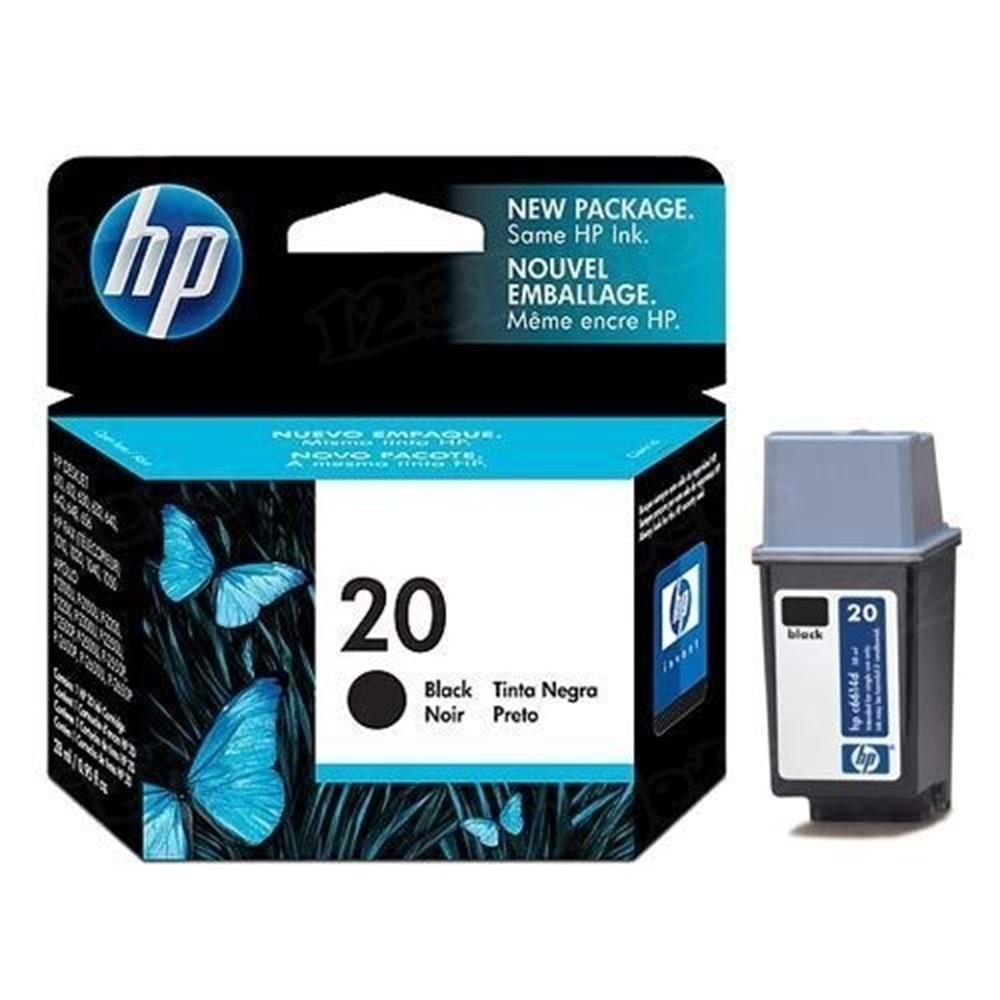 HP Siyah Kartuş 20 C6614DE
