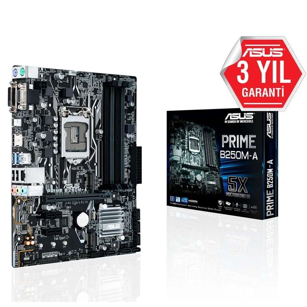 Asus Prime B250M-A B250 DDR4 Intel 1151p Anakart