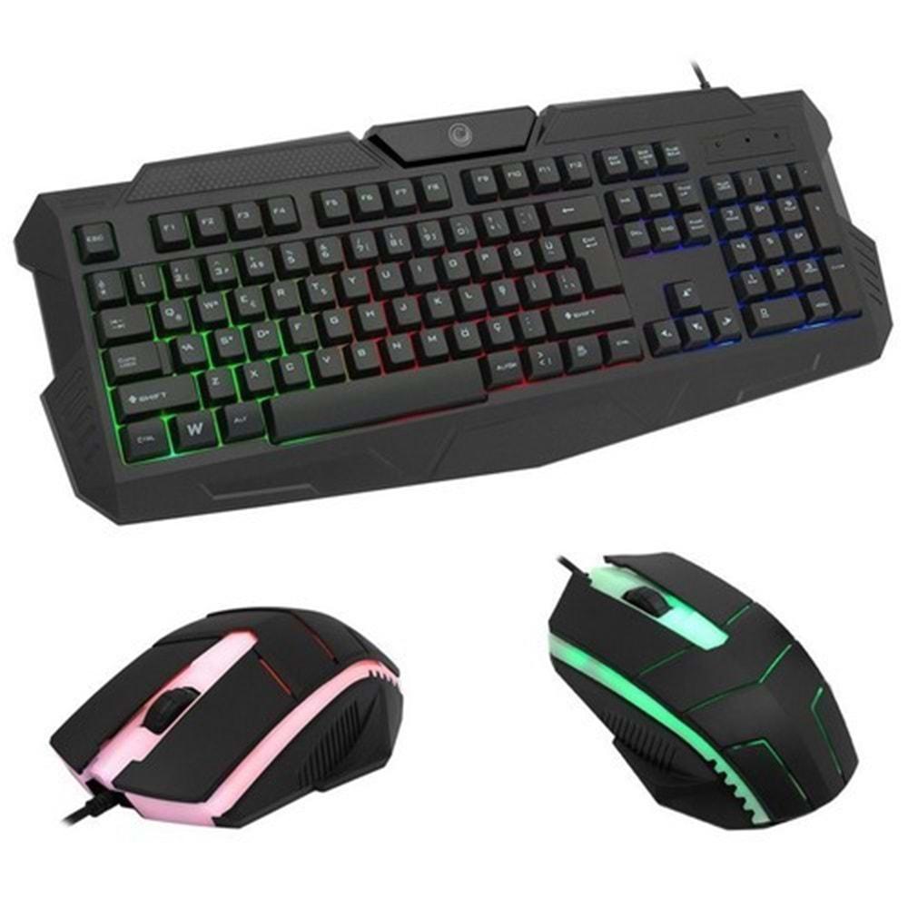 Frisby FK-G440QU GAMEMAX 3 Renkşıklı Klavye & Mouse Set
