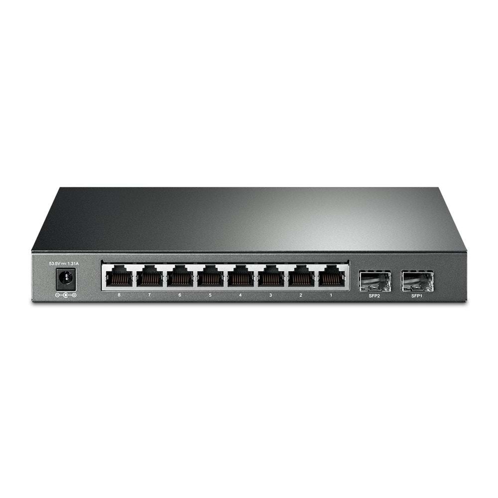 Omada SG2210P 8 Port 10/100/1000 2xSFP PoE (53W) Yönetilebilir Switch