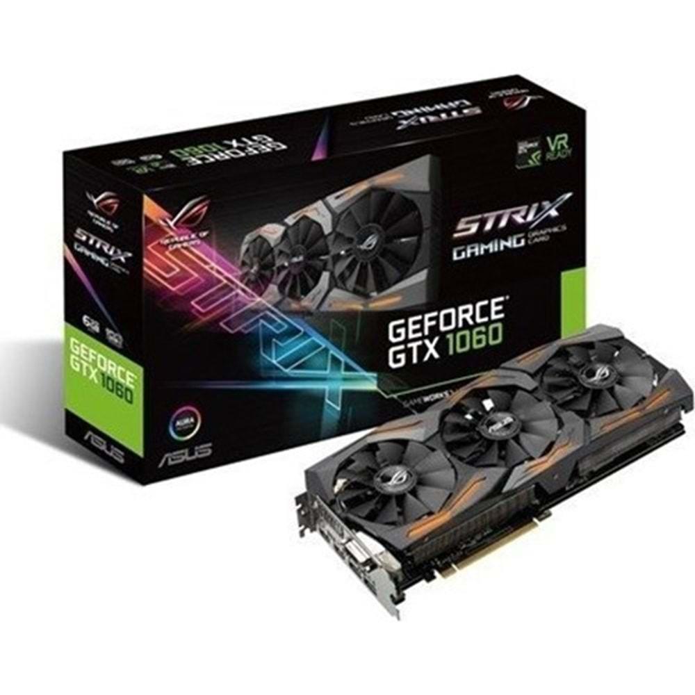 Asus STRIX-GTX1060-O6G-GAMING 6GB 192Bit GDDR5 Ekran Kartı
